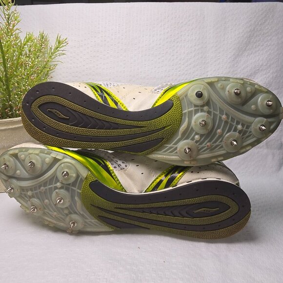 MENS SAUCONY TRACK SHOES SIZE METAL SPIKE MESH TOP VELOCITY DISTANCE SIZE 10 - Picture 9 of 11